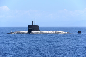 Japanese submarine on the voyage.
