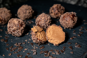 multicolored beautifully decorated handmade candies with fillings