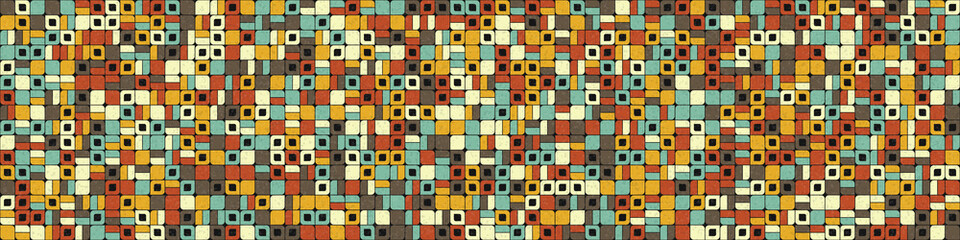 Abstract Geometric Pattern generative computational art illustration