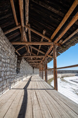 Fototapeta premium the fortress wall of the Pskov Kremlin