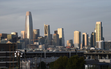 Obraz premium San Francisco Financial District Panorama as seen from Potrero Hill.