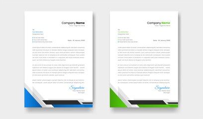Abstract minimalist style Letterhead template