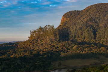 Sunset over the mountains