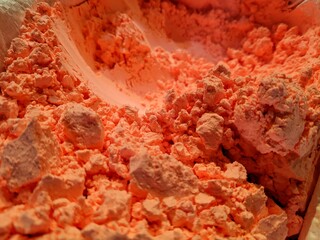 Holi colours on display in the market