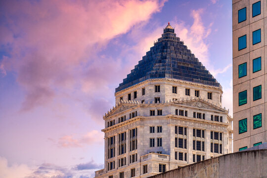 Miami Dade County Courthouse Building Exterior, Florida, USA