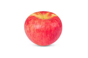 Red apple isolated on white background.