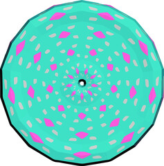 Isolated on white background mandala .abstract background.