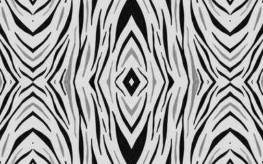 Seamless Zebra Lines. Fashion Safari Banner. Watercolour Tiger Fur. Black Camouflage Ornament. Gray Zebra Repeat. Fashion Animal Design. White Cheetah Background. Seamless Zebra Stripes.