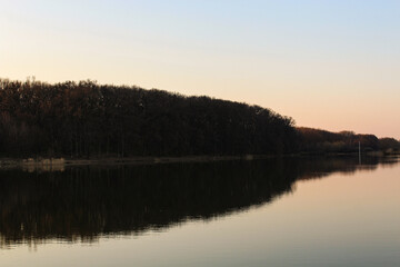 Fototapeta na wymiar Reflection on a lake.