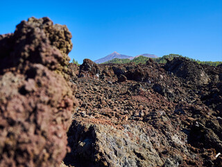 Volcanic landscape of el Teide on tenerife island, Spain.