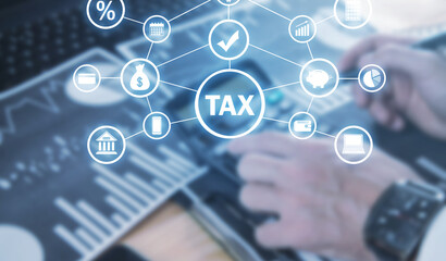 Tax. Business. Finance. Network. Technology