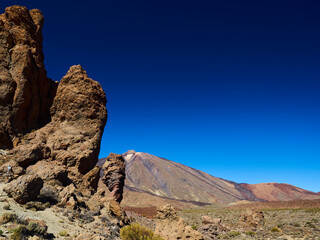 Fototapeta na wymiar Volcanic landscape of el Teide on tenerife island, Spain.