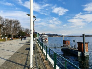 Obraz premium Lake in Arona NO, Italy