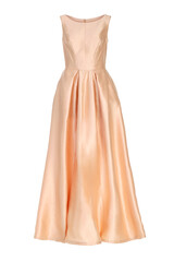 The long nice evening dress isolated on white