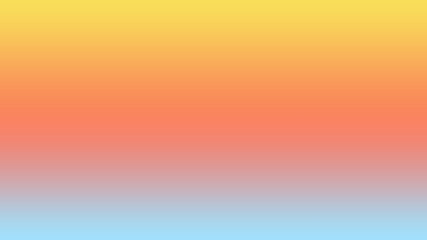 Abstract combination of yellow , orange, pink and blue solid color linear gradient background on...