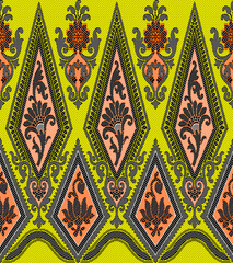 Traditional Mughal Buta for Printing and weaving Saree Dress Material and Furnishing