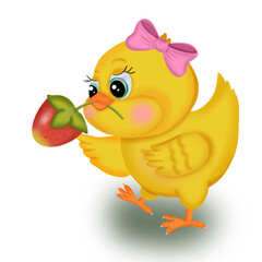 chicken with strawberries