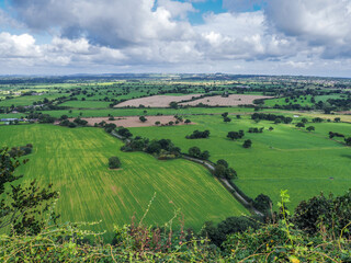 View of the Cheshire Countryside from Beeston Castle