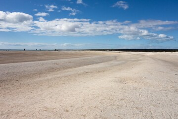 Shell Beach in Western Australia near the Denham town as a white desert