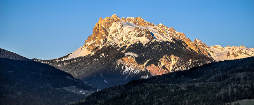 View of the Dolomites from Villanders