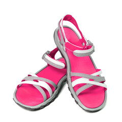 Pair of female summer sandals