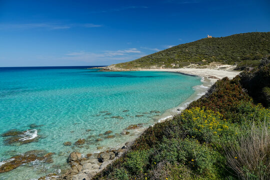 La plage de Bodri, Corbara en Corse