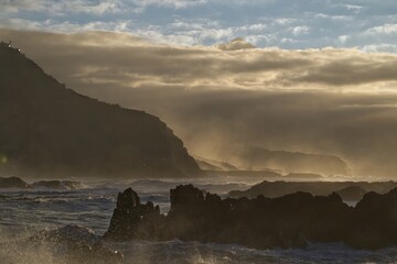 storm over the sea