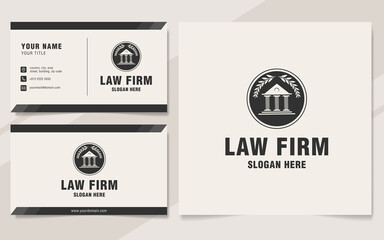 Law firm logo template monogram style