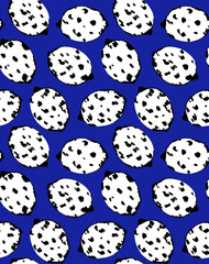 Seamless lemon pattern, fruit print.