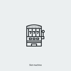 slot machine icon vector sign symbol