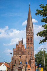 Naklejka premium Sankt Albani Kirke (Knuds Church) Odense Fyn Region Syddanmark (Region of Southern Denmark) Denmark