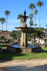 Fototapeta premium Chafariz na praça Barão de Campo Belo, Vassouras, Brasil