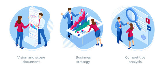 Isometric Competitive analysis, Businnes strategy, Vision and scope document. Expert team for Data Analysis, Business Statistic, Management, Consulting, Marketing.