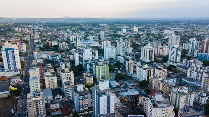 Aerial view of the city of Criciúma SC