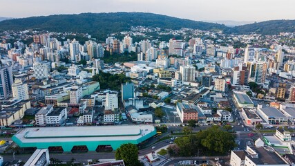 Fototapeta premium Aerial view of the city of Criciúma SC