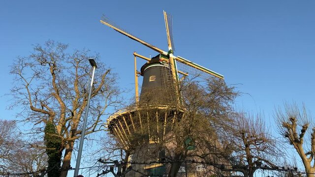 windmill de Windhond is a historical feature of the city of Woerden