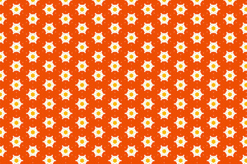 seamless pattern with stars on orange background. Abstract backdrop with star.