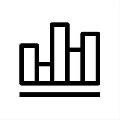 chart icon, Statistics icon. With outline vector illustration for apps and website