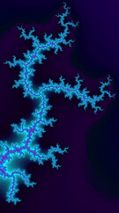 Artistic and imaginative digitally designed abstract 3D fractal background