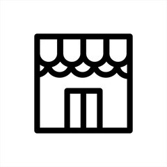 kabah icon line style. Holy Kabah, Mecca Icon. Kaaba icon in outline style. Vector illustration vector icons designs can be used for mobile, ui, web