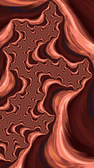 Artistic and imaginative digitally designed abstract 3D fractal background