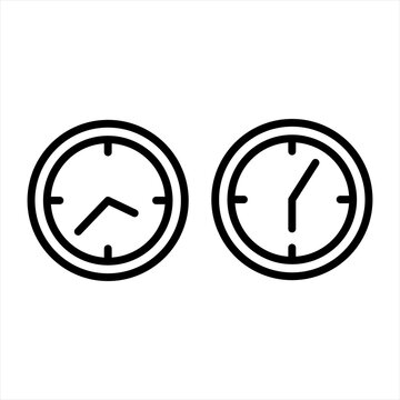 Sahur time. predawn meal before the fast symbol. Simple monoline icon style for muslim ramadan and eid al fitr celebration.