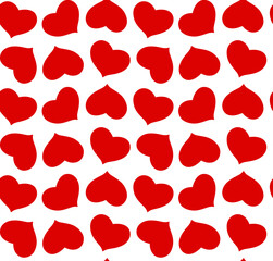 Fototapeta na wymiar Seamless heart pattern, minimal print.