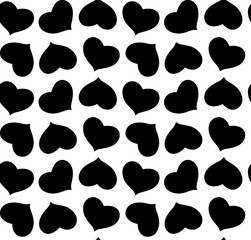 Seamless heart pattern, minimal print.