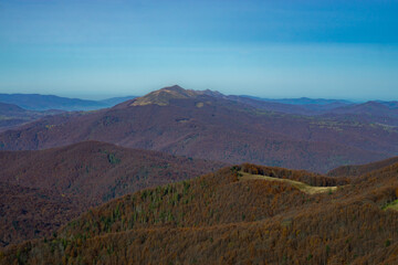 View at Caryńska Meadow from Bukowe Berdo in Polish Bieszczady mountains © Daniel Sztork