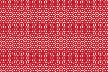 red polka star texture, red polka dot fabric Seamless geometric pattern design texture background. 