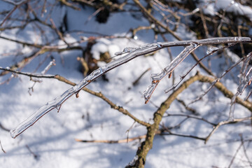 Winterlandschaft auf der Hohen Wurzel in Taunusstein Wiesbaden 