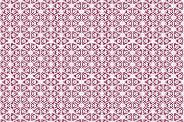Seamless pattern with flowers. Red Seamless geometric pattern design texture.