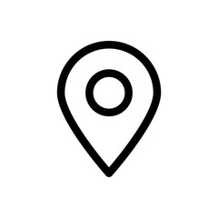 Map Pinpoint Icon, vector icon of simple forms of point of location. location icons. Modern map markers .Vector illustration on a white background. Pointer, location icon. Map With A Pin