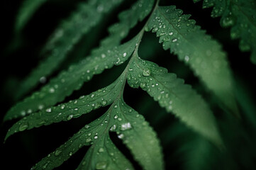 Green forest plants